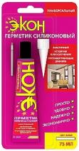 Герметик Экон силикон. Санитарный 60 мл. (прозрач.) 3040014