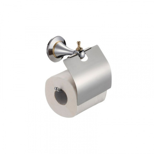 Бумагодержатель ZOLLEN "ESSEN" chrome (ES89424BL) с крышкой