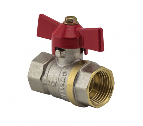 Кран шаровый 1" муфта/муфта бабочка VALFEX