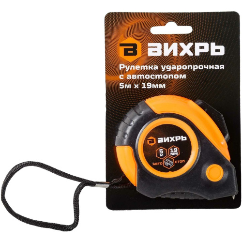 Рулетка "Вихрь" 5м*19м автостоп